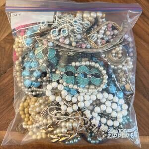 Vintage jewelry collection necklaces brooch bracelet Monet signed 4+ lbs